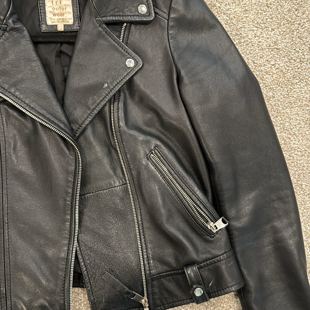 Genuine leather Zara moto jacket - Picture 5 of 6